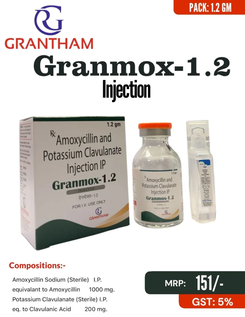 Granamox-1.2 Injection By Grantham Lifesciences