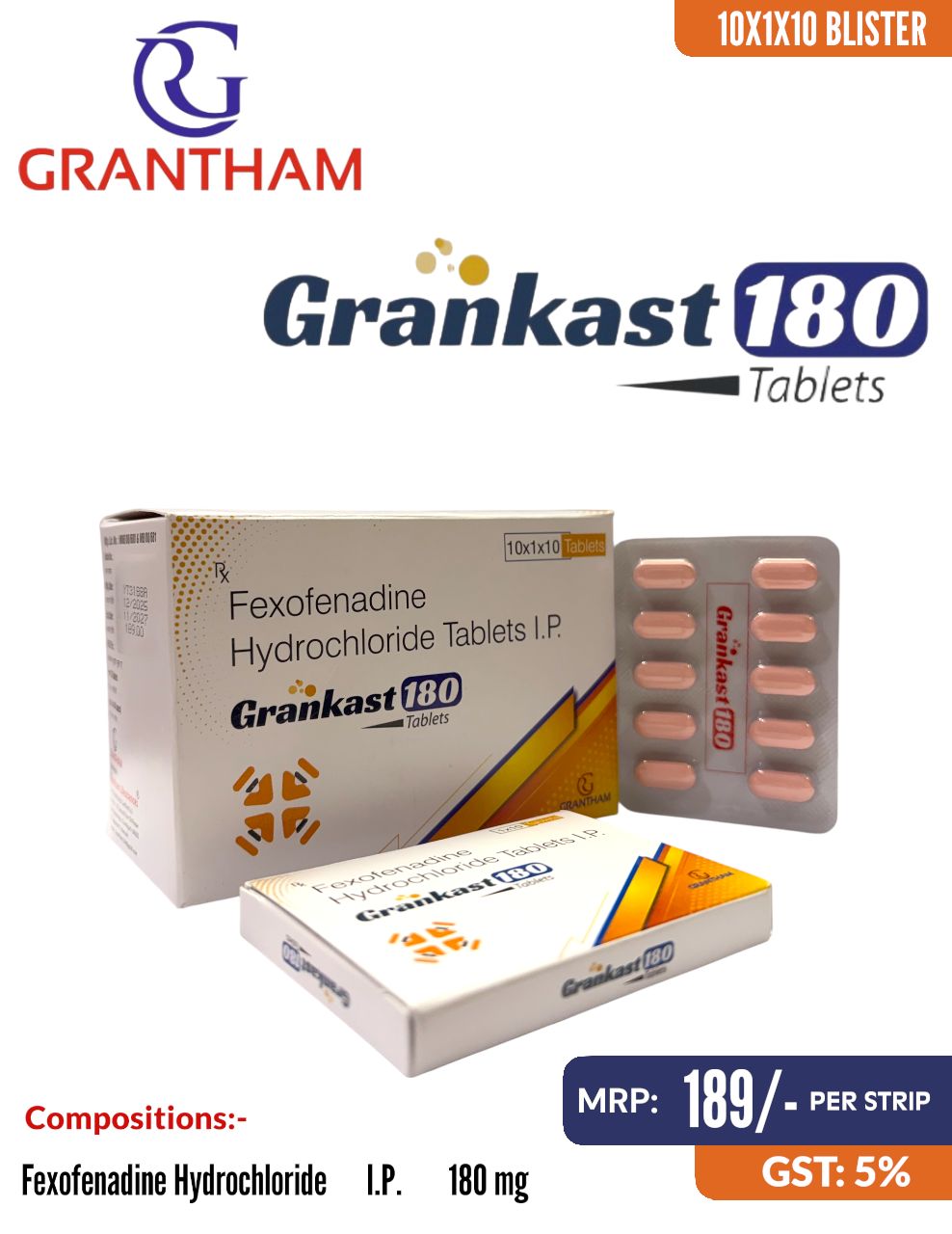 Grankast 180 Tablets