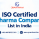 ISO Certified Pharma Company List in India Iso certified pharma company list in india