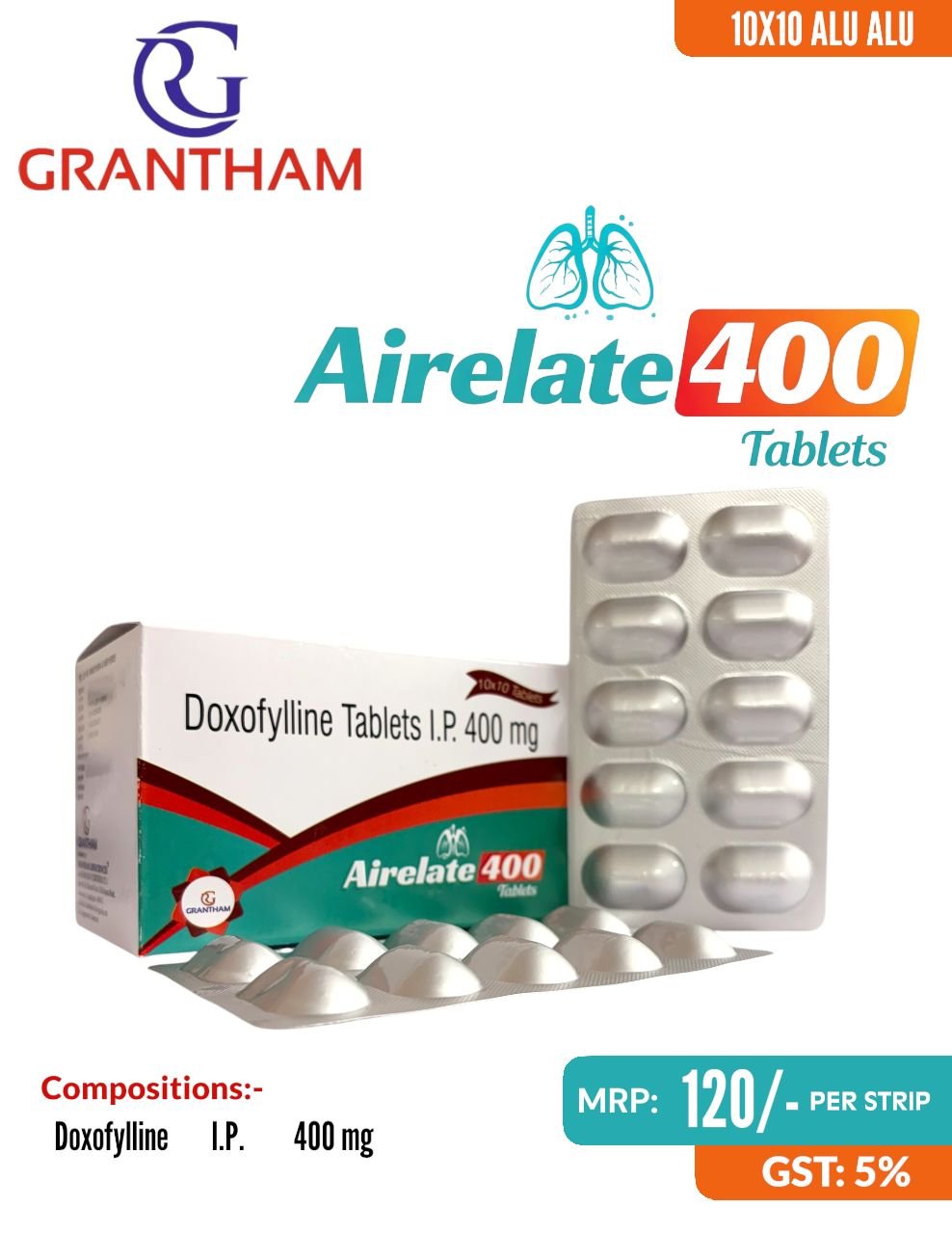 7 GRANTELL AM - Airelate 400 Tablets